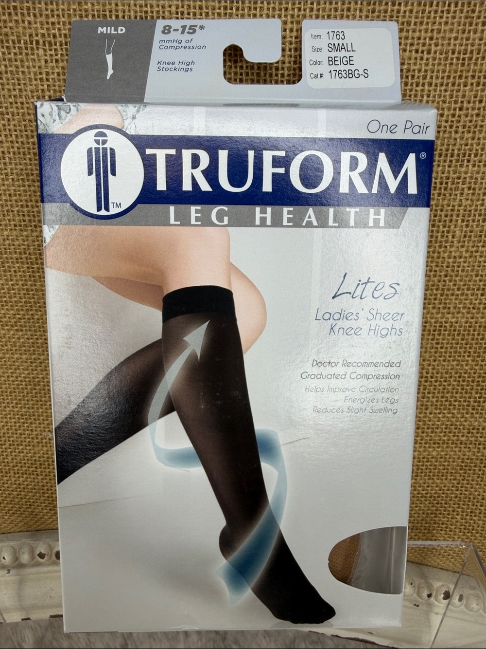 Truform Lites Ladies Sheer Knee Highs - Beige